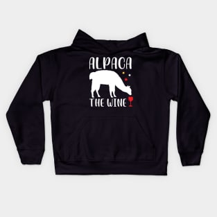 Alpaca the wine Kids Hoodie